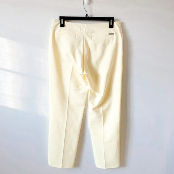 Adidas Pastel Yellow Crop Golf Pants Sz S - Picture 4 of 6